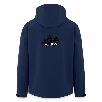 Junggesellen Abschied Crew Jga Spruch - Recycelte Männer Softshell-Jacke von Stanley/Stella - Navy - Hinten - AI Model Male 185 light (185cm)