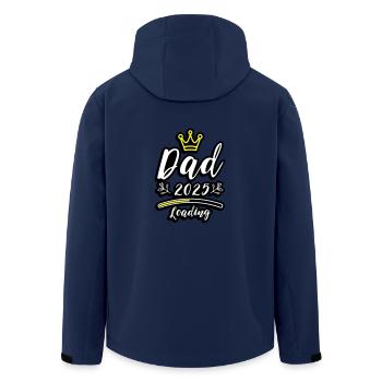 Dad 2025 Loading Papa Baby - Recycelte Männer Softshell-Jacke von Stanley/Stella - Navy - Hinten - AI Model Male 185 light (185cm)