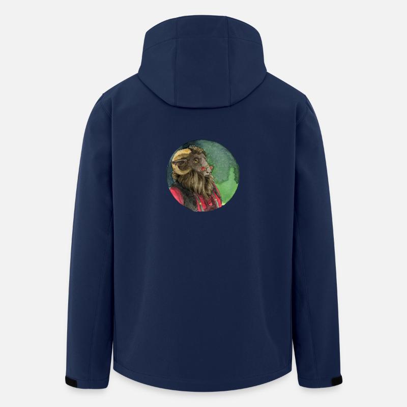 Schafbock - Recycelte Männer Softshell-Jacke von Stanley/Stella - Navy