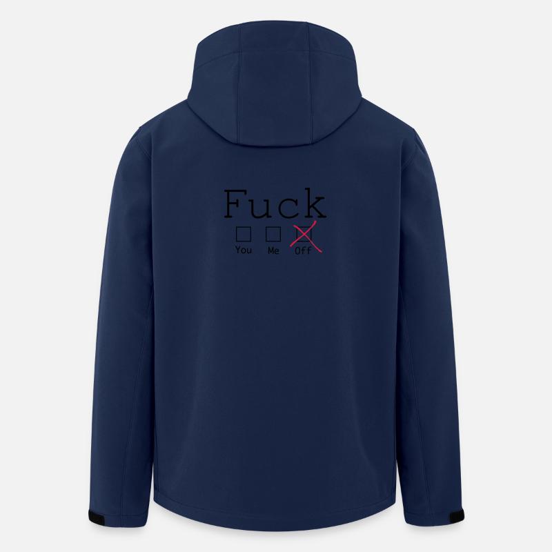 Fuck off 2c - Recycelte Männer Softshell-Jacke von Stanley/Stella - Navy