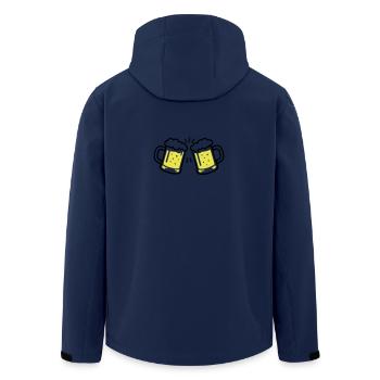 Bier Anstossen Prost - Recycelte Männer Softshell-Jacke von Stanley/Stella - Navy - Hinten - AI Model Male 185 light (185cm)