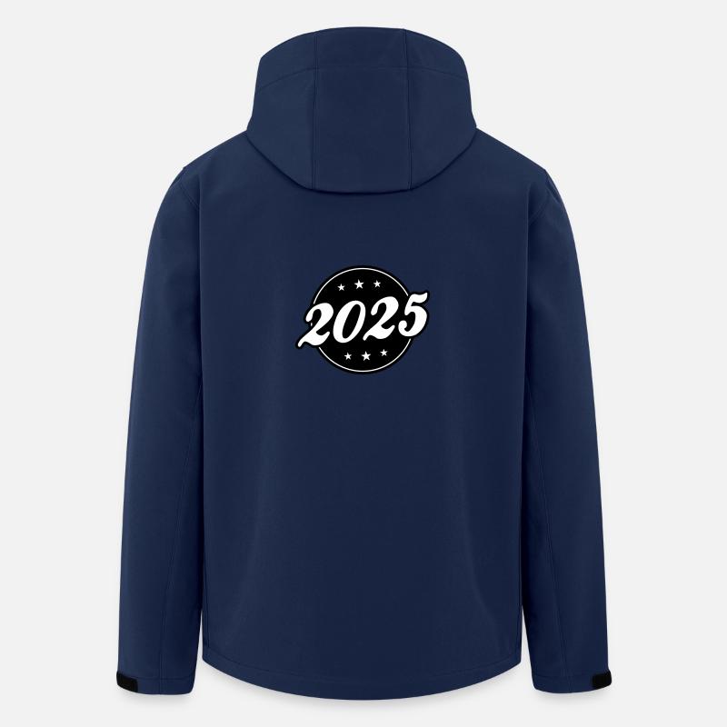 2025 Kreis - Recycelte Männer Softshell-Jacke von Stanley/Stella - Navy