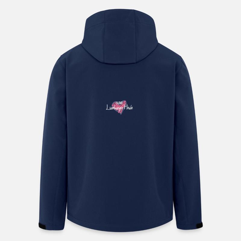 Lüneburger Heide - Recycelte Männer Softshell-Jacke von Stanley/Stella - Navy