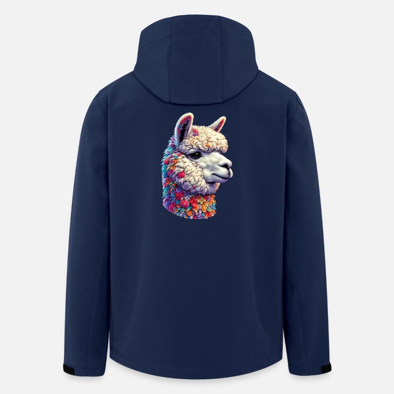 Alpaka - Recycelte Männer Softshell-Jacke von Stanley/Stella - Navy