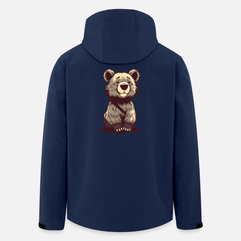 Bär Bärchen T-shirt Geschenk - Recycelte Männer Softshell-Jacke von Stanley/Stella - Navy