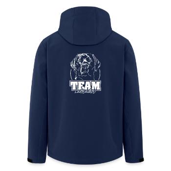 Team Labrador Retriever Labbi Hunde Hund Wilsigns - Recycelte Männer Softshell-Jacke von Stanley/Stella - Navy - Hinten - AI Model Male 185 light (185cm)