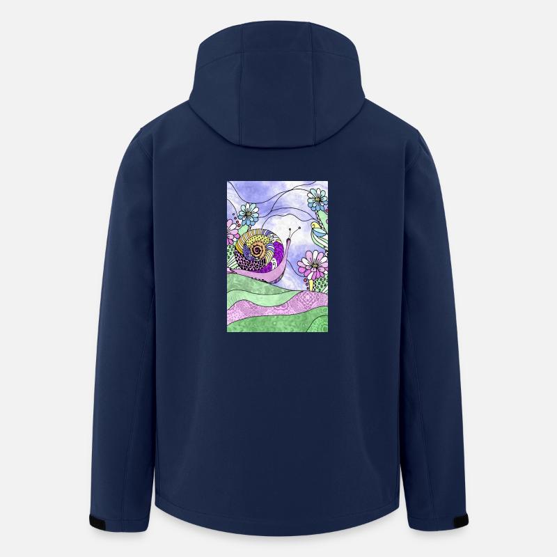 Snail - Men’s Recycled Softshell Jacket by Stanley/Stella - navy