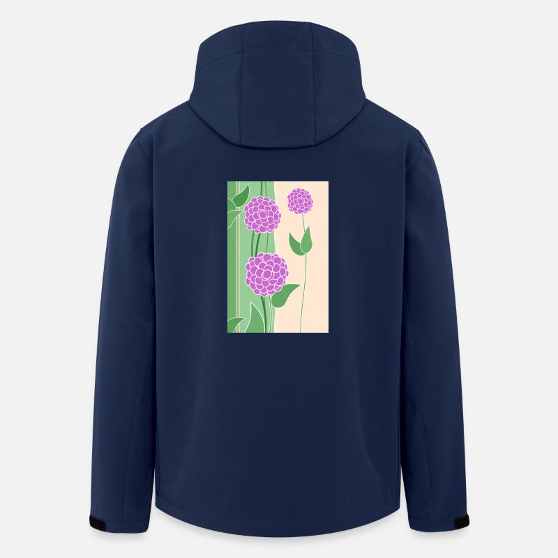 Fleurs - Veste softshell homme en polyester recyclé Stanley/Stella - marine