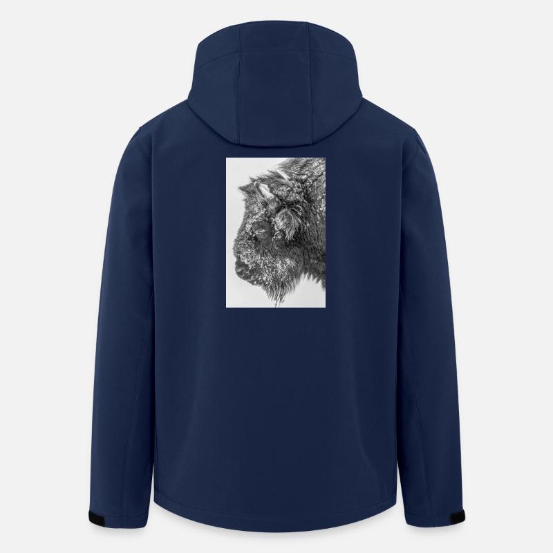Wisent bw D4N3127 - Recycelte Männer Softshell-Jacke von Stanley/Stella - Navy