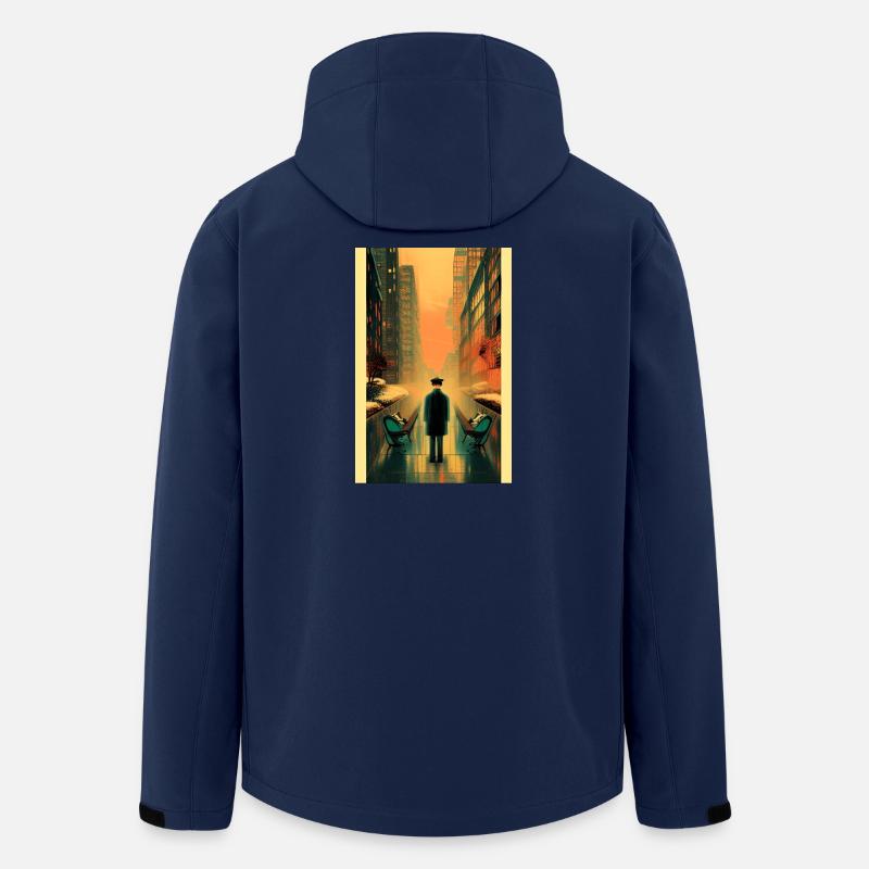 Straßen 3 - Recycelte Männer Softshell-Jacke von Stanley/Stella - Navy