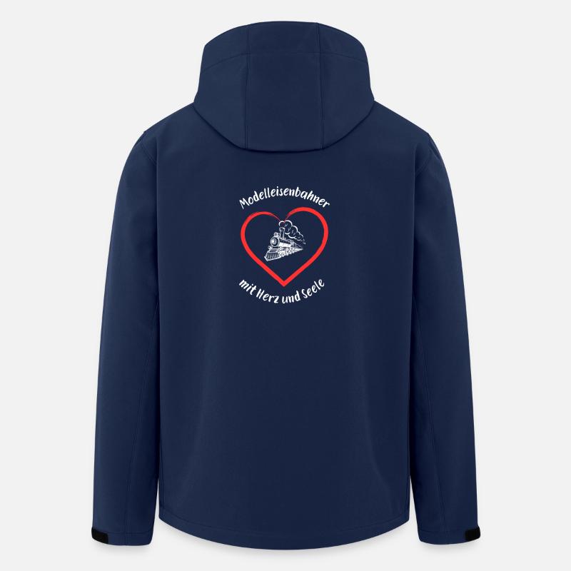 Modelleisenbahner - Recycelte Männer Softshell-Jacke von Stanley/Stella - Navy