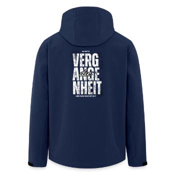 Ich rette die Vergangenheit - Recycelte Männer Softshell-Jacke von Stanley/Stella - Navy - Hinten - AI Model Male 185 light (185cm)
