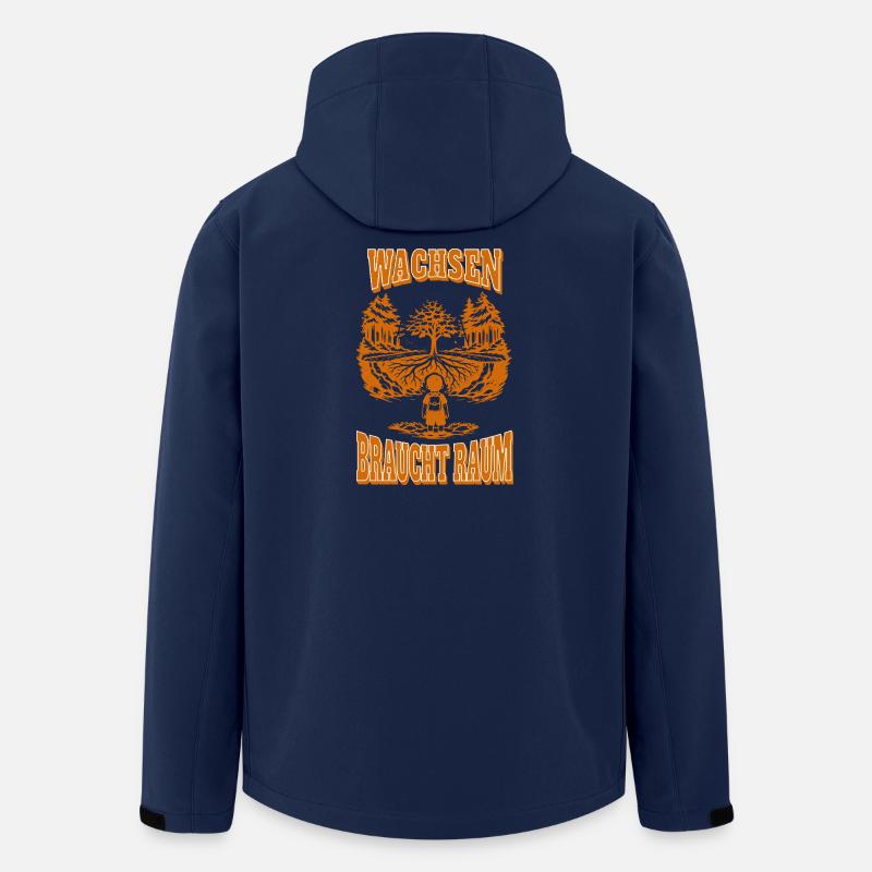Wachsen braucht Raum - Recycelte Männer Softshell-Jacke von Stanley/Stella - Navy