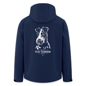 Fox Terrier Mom Hunde Hund Foxterrier Wilsigns - Recycelte Männer Softshell-Jacke von Stanley/Stella - Navy - Hinten - AI Model Male 185 light (185cm)