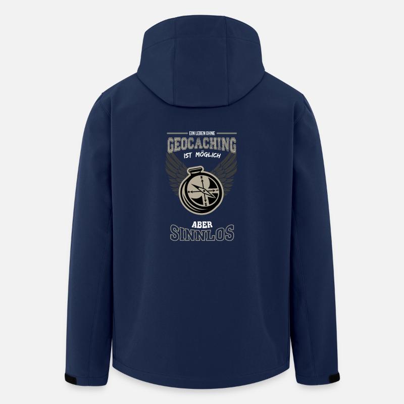 Geocaching Leben sinnlos - Geschenk - Recycelte Männer Softshell-Jacke von Stanley/Stella - Navy