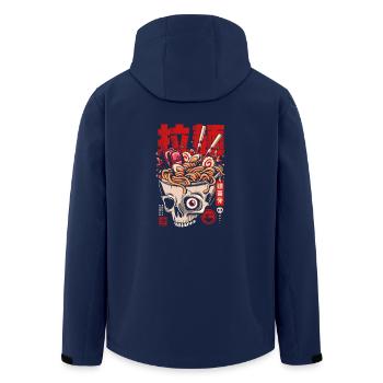 Japan skull ramen noodles - Men’s Recycled Softshell Jacket by Stanley/Stella - navy - Back - AI Model Male 185 light (185cm)