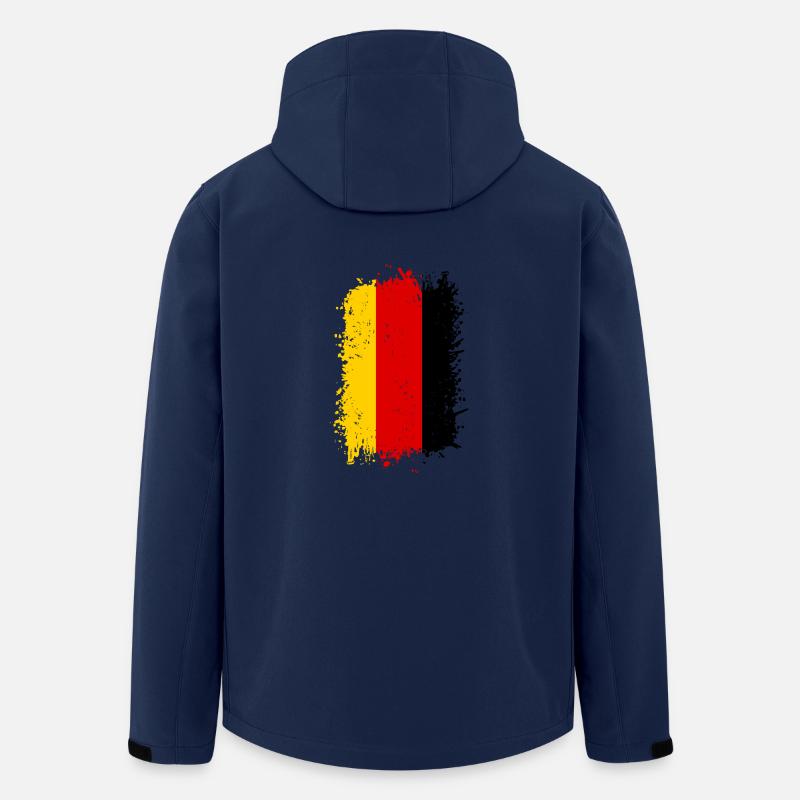 Deutschland - Recycelte Männer Softshell-Jacke von Stanley/Stella - Navy