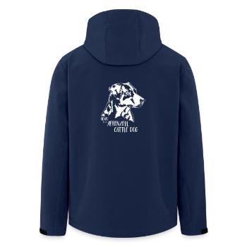 Loved by an Appenzell Cattle Dog Hunde Wilsigns - Recycelte Männer Softshell-Jacke von Stanley/Stella - Navy - Hinten - AI Model Male 185 light (185cm)