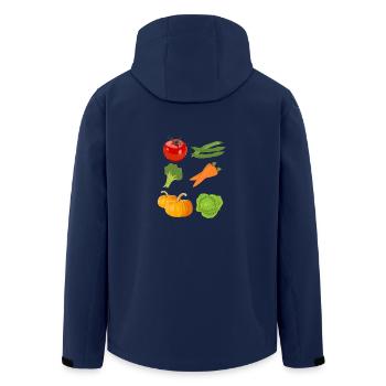 tomaten tomato tomatoes veggie gemuese vegetables7 - Recycelte Männer Softshell-Jacke von Stanley/Stella - Navy - Hinten - AI Model Male 185 light (185cm)