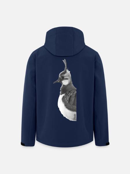 Kiebitz Porträt - Recycelte Männer Softshell-Jacke von Stanley/Stella - Navy