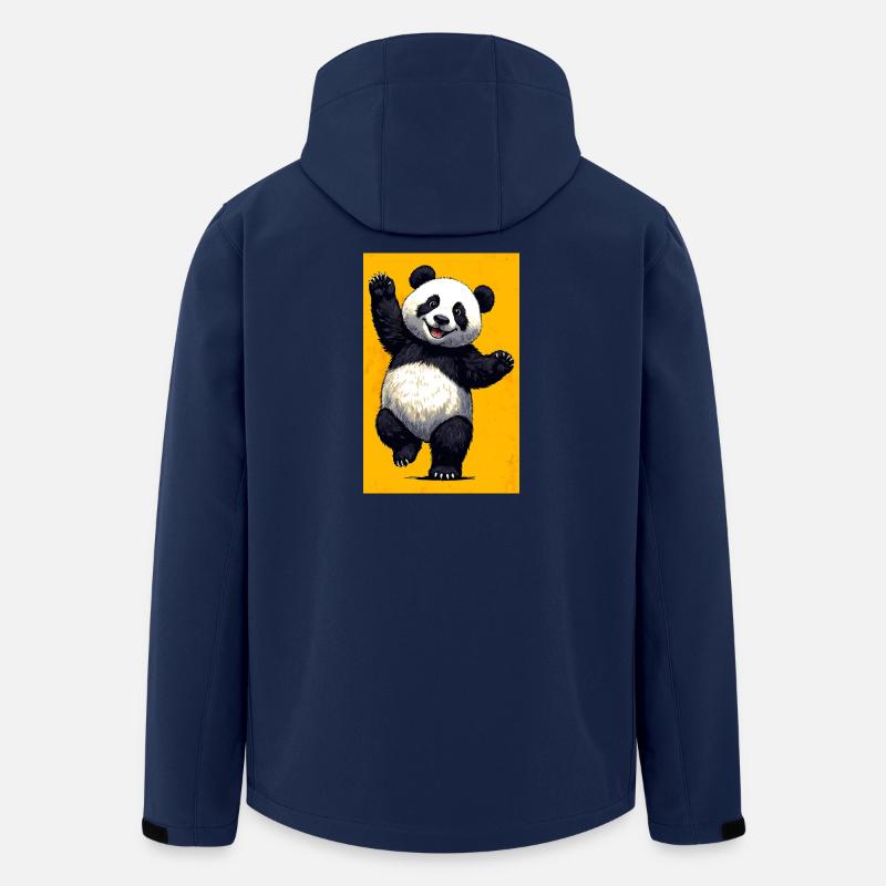 Panda - Recycelte Männer Softshell-Jacke von Stanley/Stella - Navy