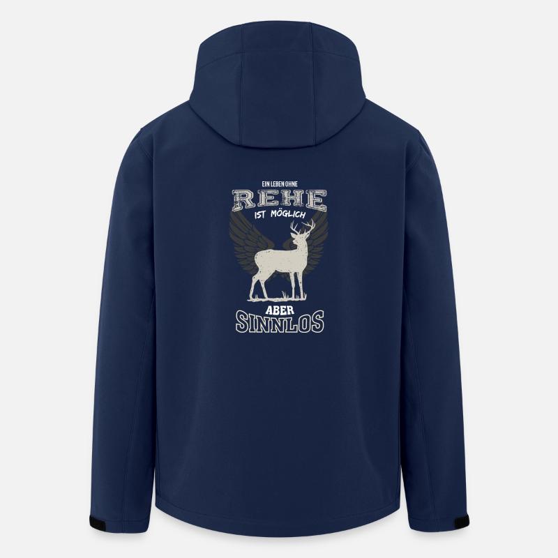 Rehe Leben sinnlos - Geschenk - Recycelte Männer Softshell-Jacke von Stanley/Stella - Navy