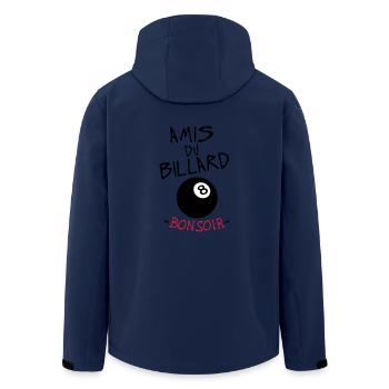 Zitat Freunden gute Nacht Billard 8 Ball Sport Humor - Recycelte Männer Softshell-Jacke von Stanley/Stella - Navy - Hinten - AI Model Male 185 light (185cm)