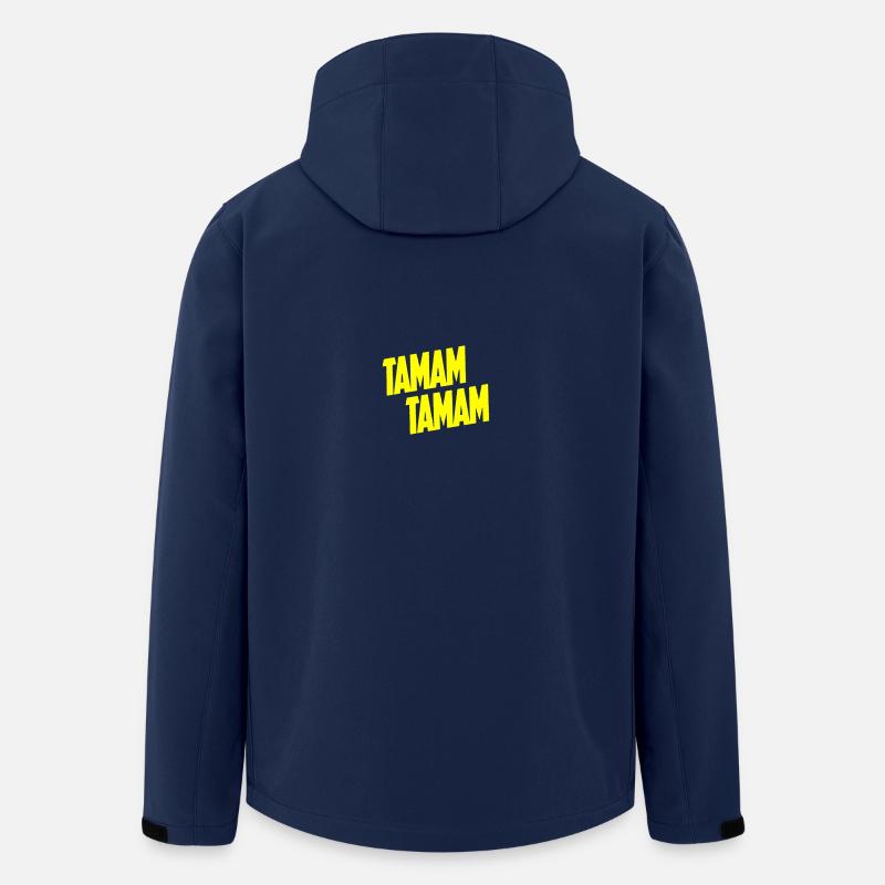 Tamam Tamam yellow - Men’s Recycled Softshell Jacket by Stanley/Stella - navy
