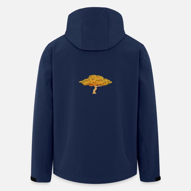 autumn tree - Men’s Recycled Softshell Jacket by Stanley/Stella - navy