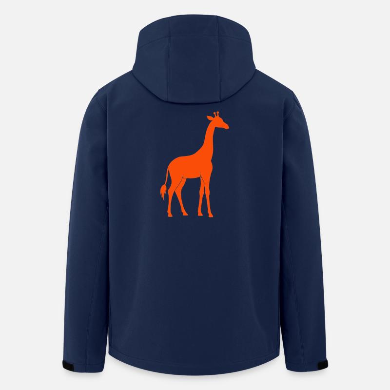 Girafes - Veste softshell homme en polyester recyclé Stanley/Stella - marine