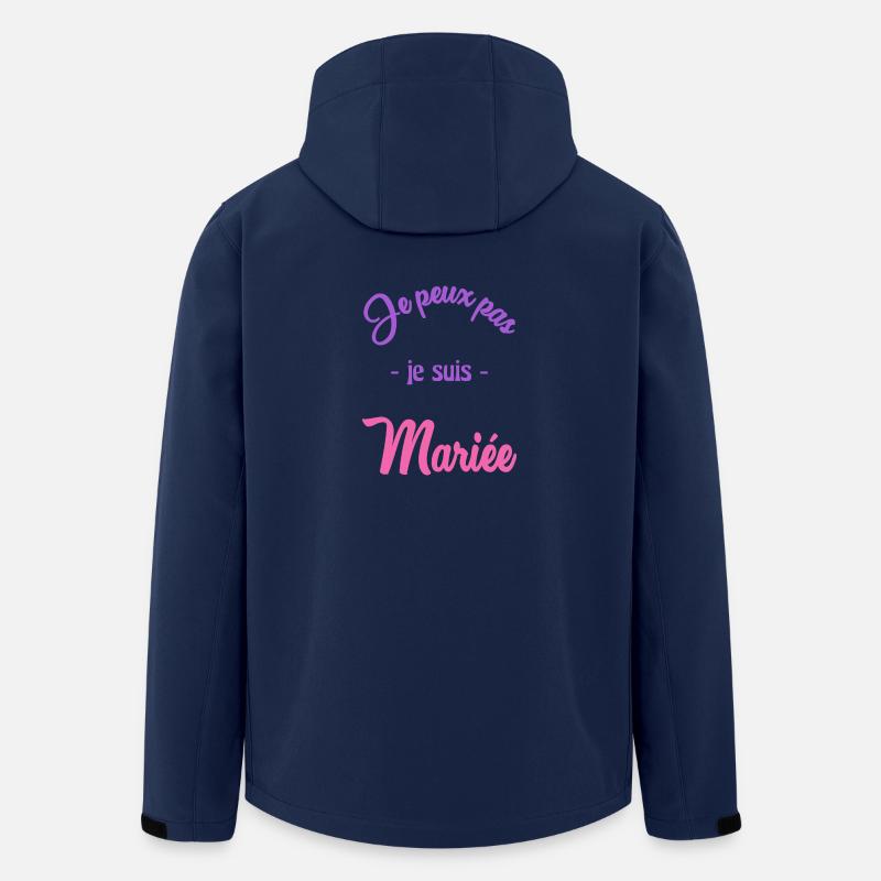 FUTURE MARIEE. EVJF. MARIEE - Veste softshell homme en polyester recyclé Stanley/Stella - marine
