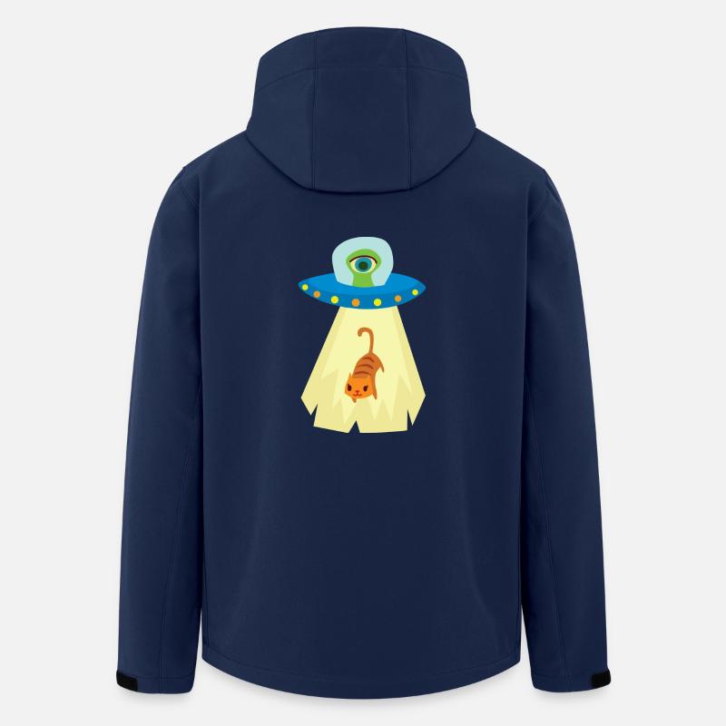 UFO cat abduction - Recycelte Männer Softshell-Jacke von Stanley/Stella - Navy