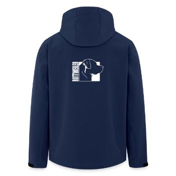Rottweiler Profil Hunde Hund Wilsigns - Recycelte Männer Softshell-Jacke von Stanley/Stella - Navy - Hinten - AI Model Male 185 light (185cm)