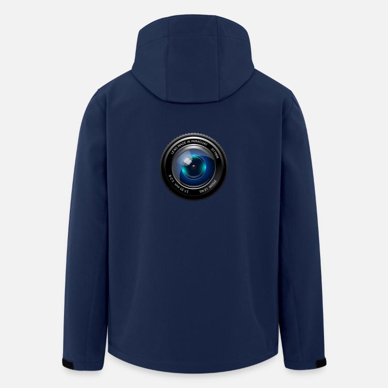 Kamera Linse - Recycelte Männer Softshell-Jacke von Stanley/Stella - Navy