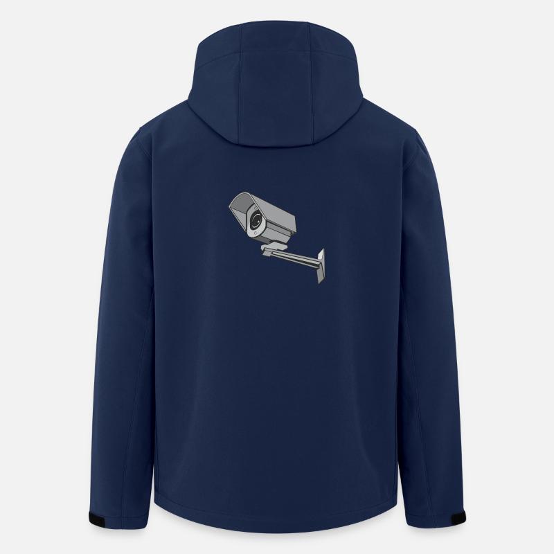 Überwachungskamera - Recycelte Männer Softshell-Jacke von Stanley/Stella - Navy