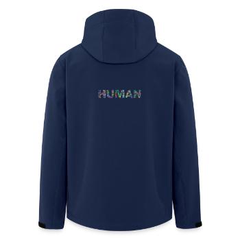 Human/Race - Veste softshell homme en polyester recyclé Stanley/Stella - marine - Dos - AI Model Male 185 light (185cm)