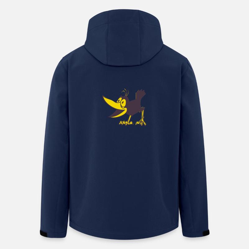 Krähe - Recycelte Männer Softshell-Jacke von Stanley/Stella - Navy