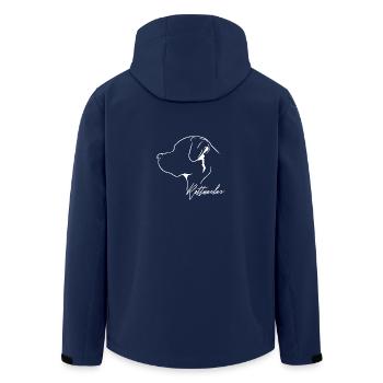 Rottweiler Profil Hunde Hund Wilsigns - Recycelte Männer Softshell-Jacke von Stanley/Stella - Navy - Hinten - AI Model Male 185 light (185cm)