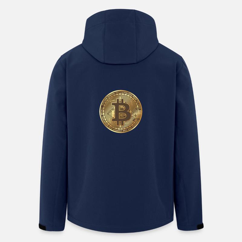 Bitcoin - Recycelte Männer Softshell-Jacke von Stanley/Stella - Navy