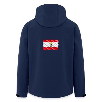 berlin - Recycelte Männer Softshell-Jacke von Stanley/Stella - Navy - Hinten - AI Model Male 185 light (185cm)