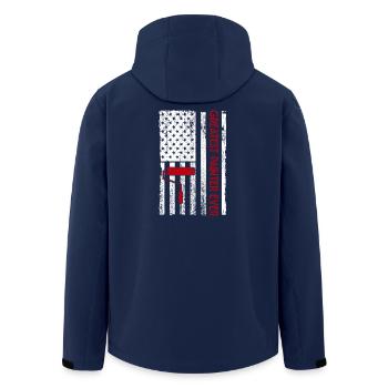 House Painter Hilarious Designs Unique Gifts - Recycelte Männer Softshell-Jacke von Stanley/Stella - Navy - Hinten - AI Model Male 185 light (185cm)