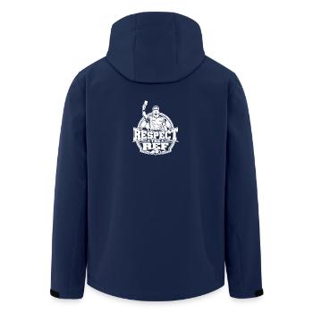 Respektiere den Schiedsrichter - Recycelte Männer Softshell-Jacke von Stanley/Stella - Navy - Hinten - AI Model Male 185 light (185cm)