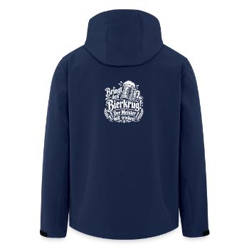 Prost Biermotiv - Recycelte Männer Softshell-Jacke von Stanley/Stella - Navy - Hinten - AI Model Male 185 light (185cm)