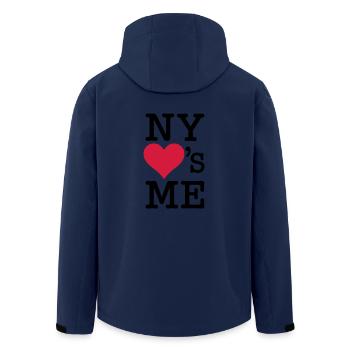 New York NY Loves Me - Veste softshell homme en polyester recyclé Stanley/Stella - marine - Dos - AI Model Male 185 light (185cm)
