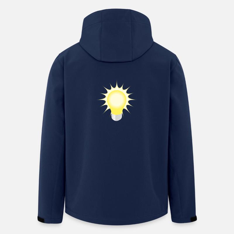 light bulb - Men’s Recycled Softshell Jacket by Stanley/Stella - navy