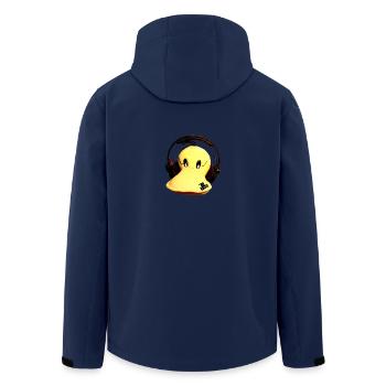 Jaques Raupé Ente - Recycelte Männer Softshell-Jacke von Stanley/Stella - Navy - Hinten - AI Model Male 185 light (185cm)
