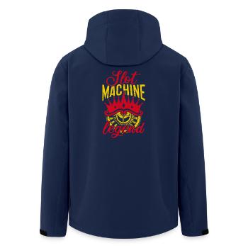 Gambling Fan Slot Machine Legend Casino - Men’s Recycled Softshell Jacket by Stanley/Stella - navy - Back - AI Model Male 185 light (185cm)