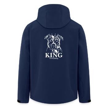 AMERICAN STAFFORDSHIRE King Dog Wilsigns - Veste softshell homme en polyester recyclé Stanley/Stella - marine - Dos - AI Model Male 185 light (185cm)