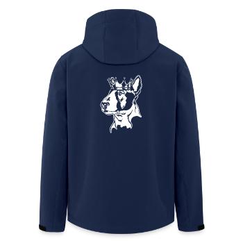 Bull Terrier Bull Terrier Crown Dog Chiens Wilsigns - Veste softshell homme en polyester recyclé Stanley/Stella - marine - Dos - AI Model Male 185 light (185cm)