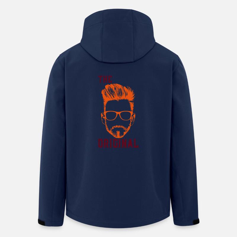 DAD - THE ORIGINAL! - Recycelte Männer Softshell-Jacke von Stanley/Stella - Navy